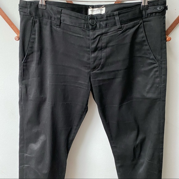 Saint Laurent Paris Button Fly Chino Pants - Picture 2 of 14